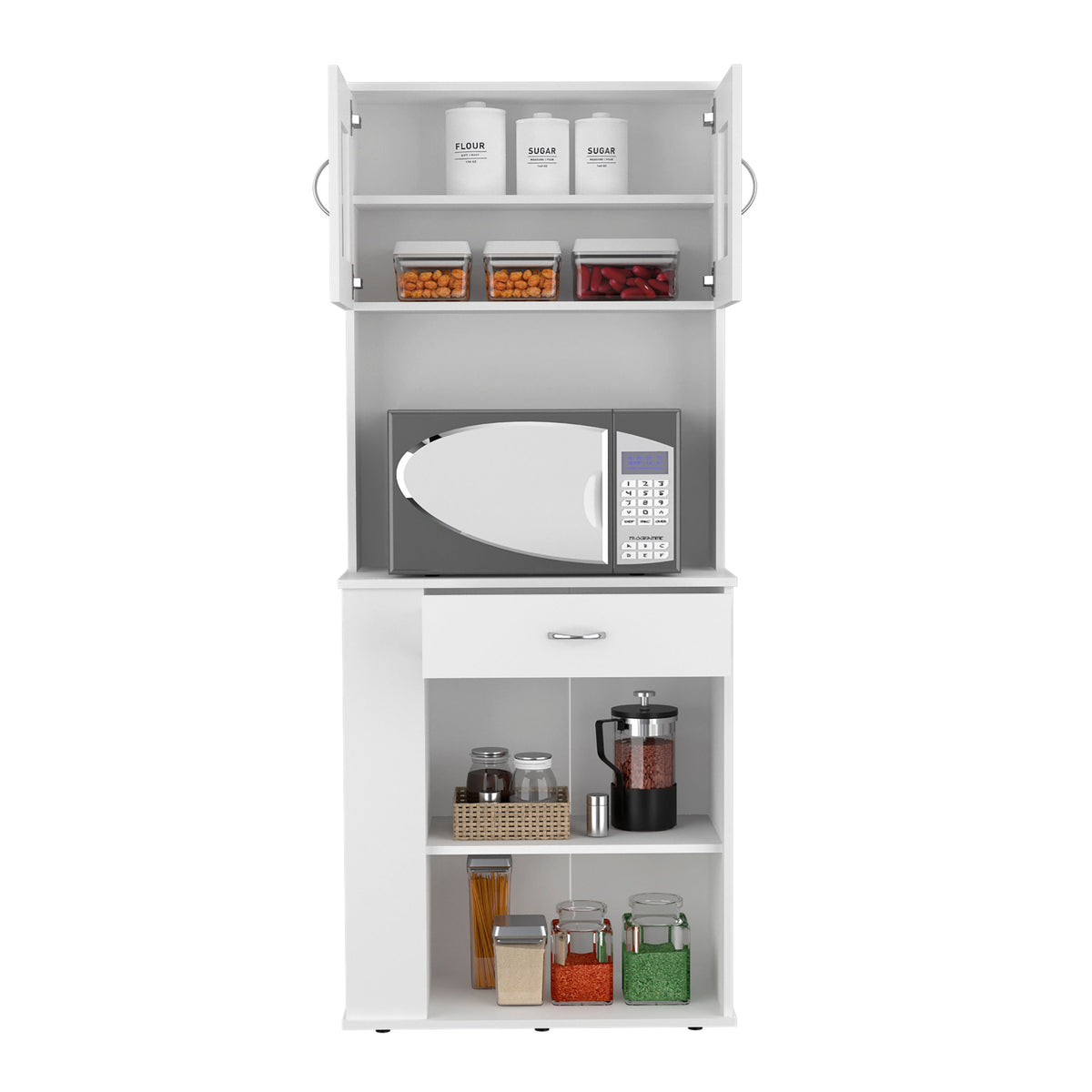 Despensa de cocina Capienza de 170 cm, blanco, foto 5 – TUHOME