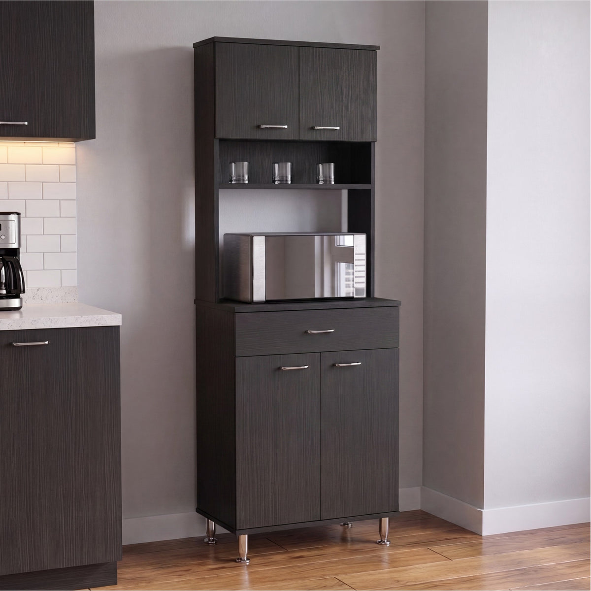 Despensa de cocina Della de 169 cm con 1 cajón