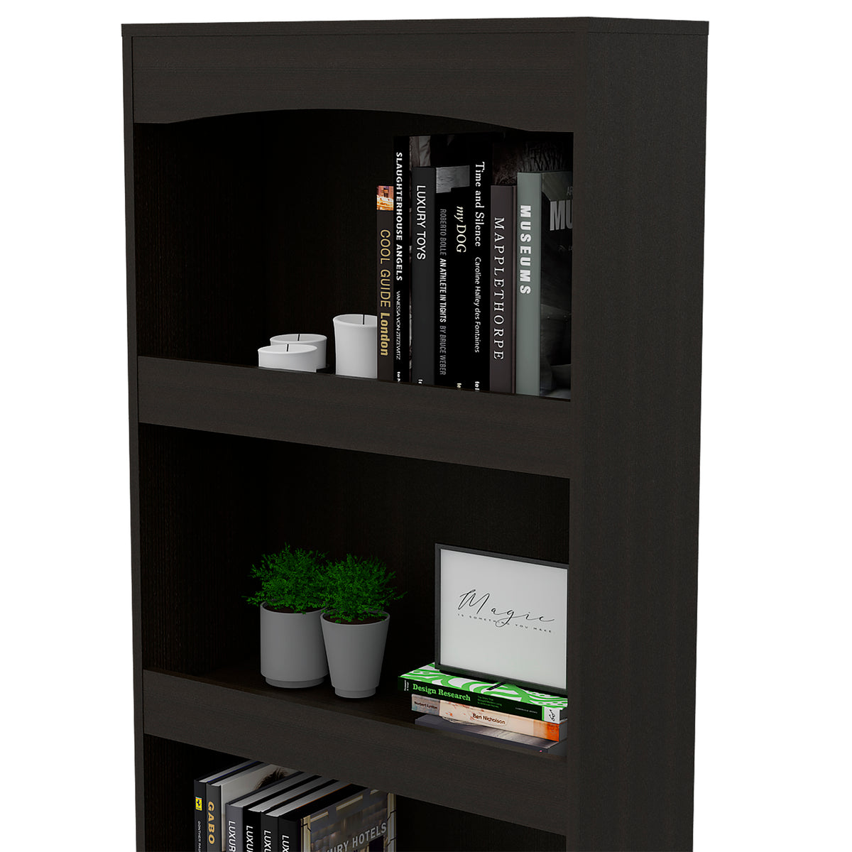Librería Simma de 181 cm, wengué, foto 6 – TUHOME