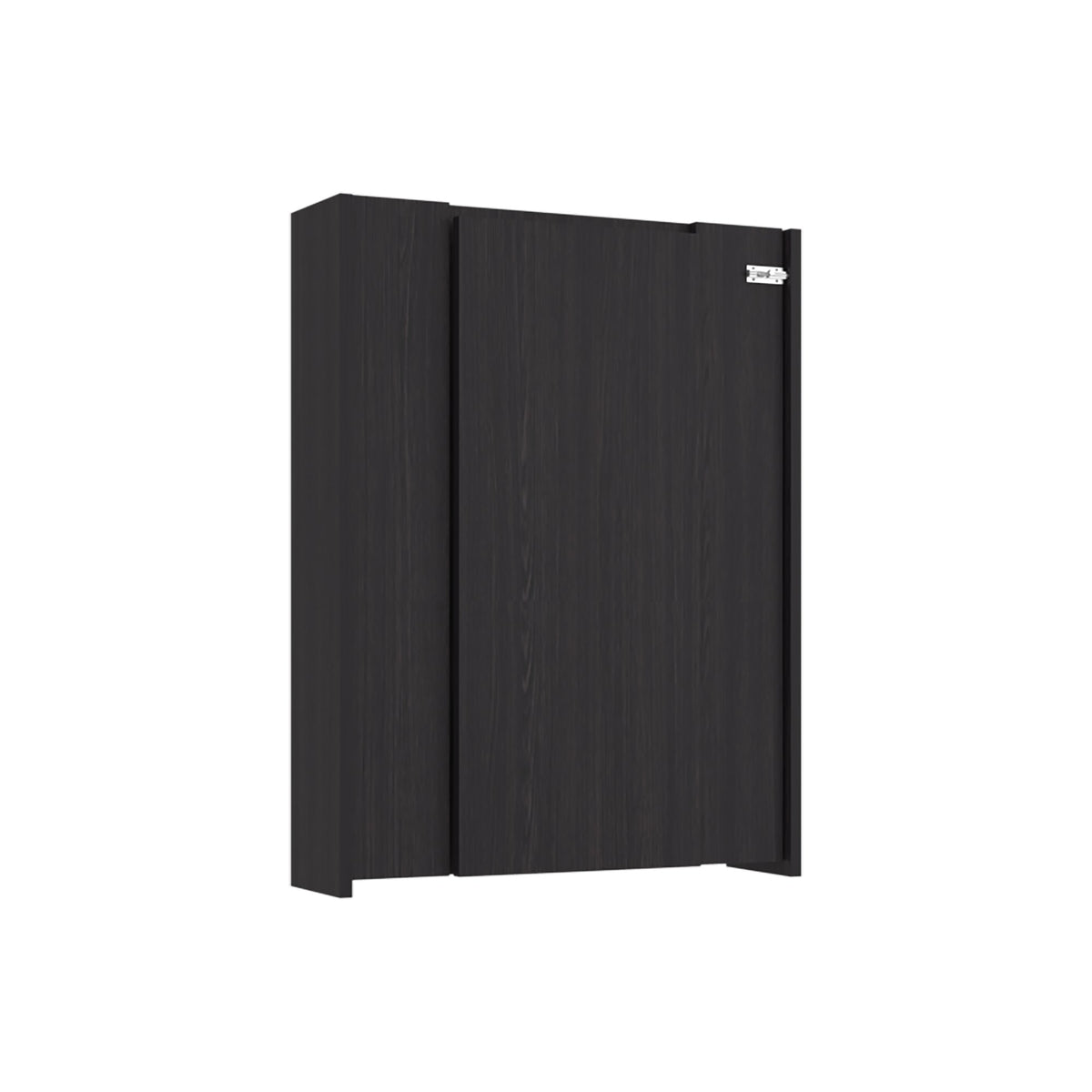 TUHOME CONCEPT Mueble bar de pared plegable Vatta con mesa abatible y estantes, 60 cm, wengué