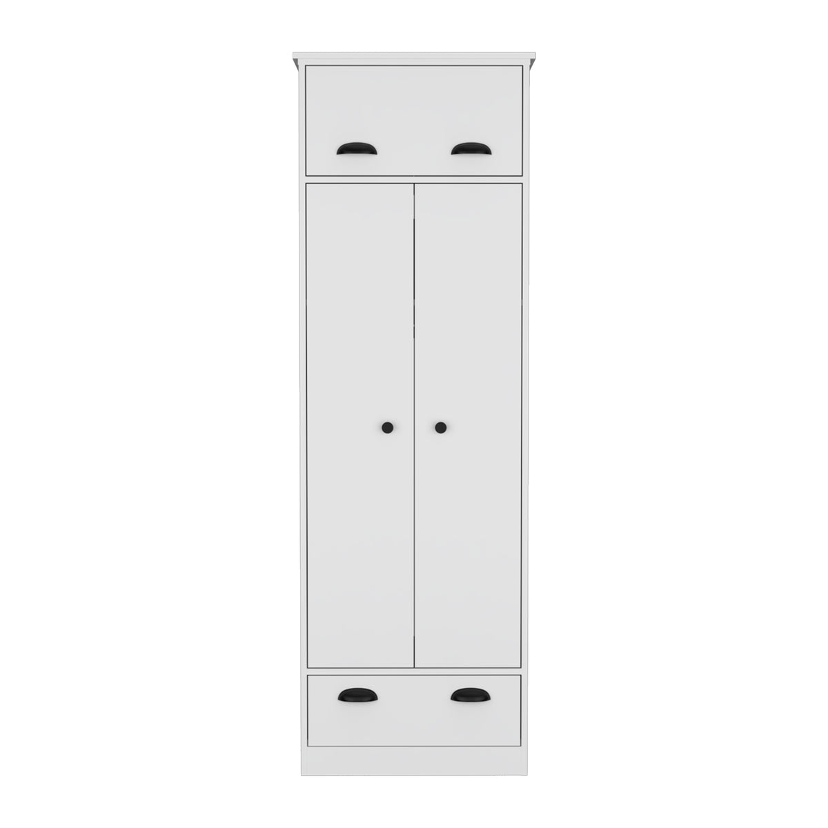 Armario ropero Falkland de 179 cm, blanco, foto 4 – TUHOME