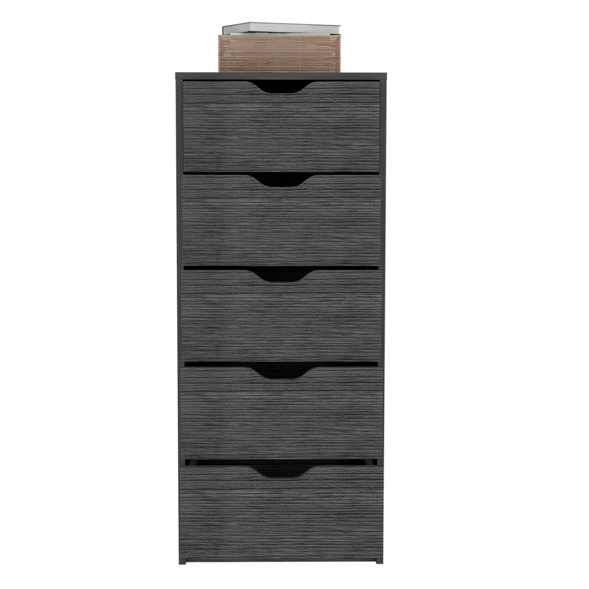 Cómoda Basilea Narrow de 45 cm, roble gris, foto 4 – TUHOME