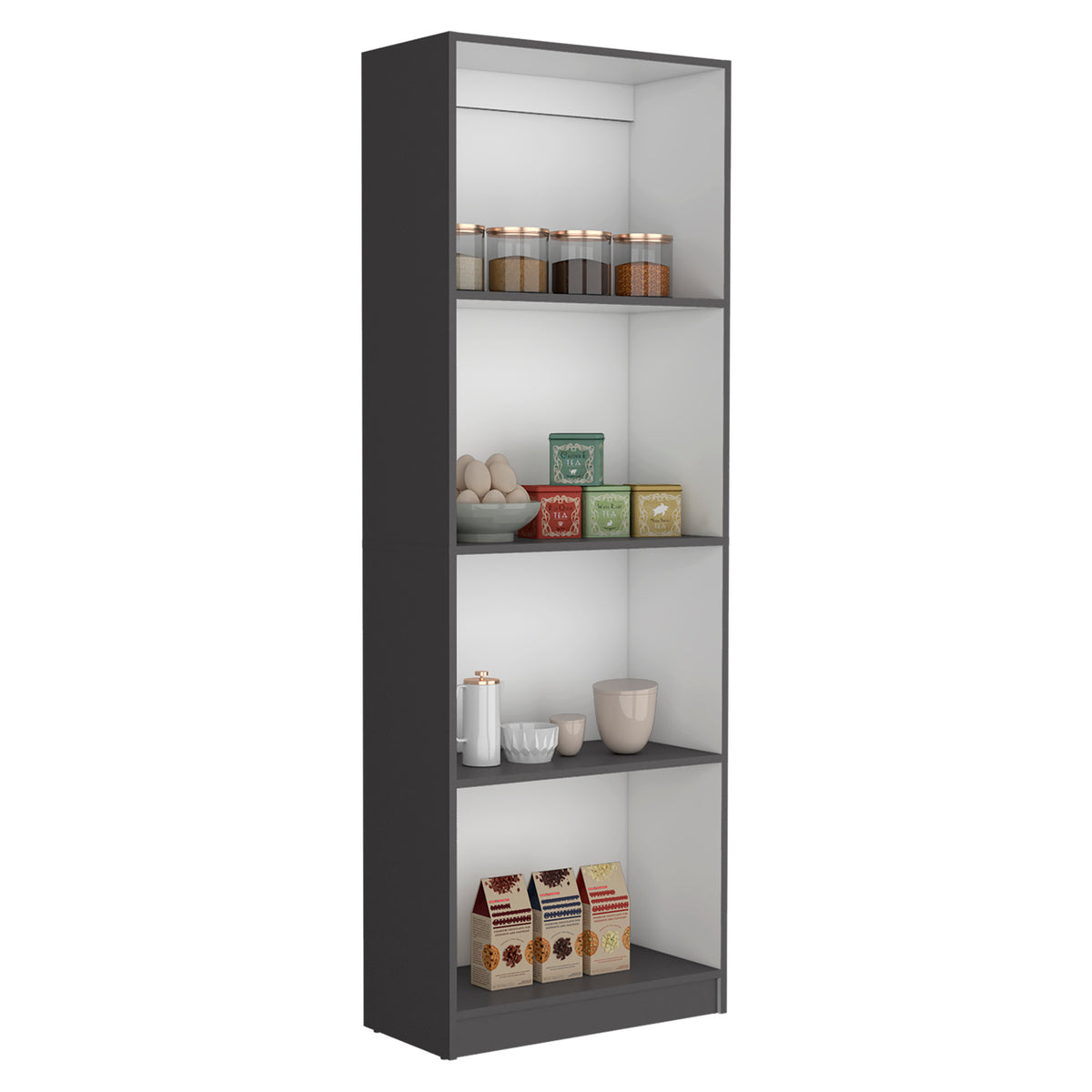 Librería Home de 181 cm con 4 huecos, abierto – TUHOME