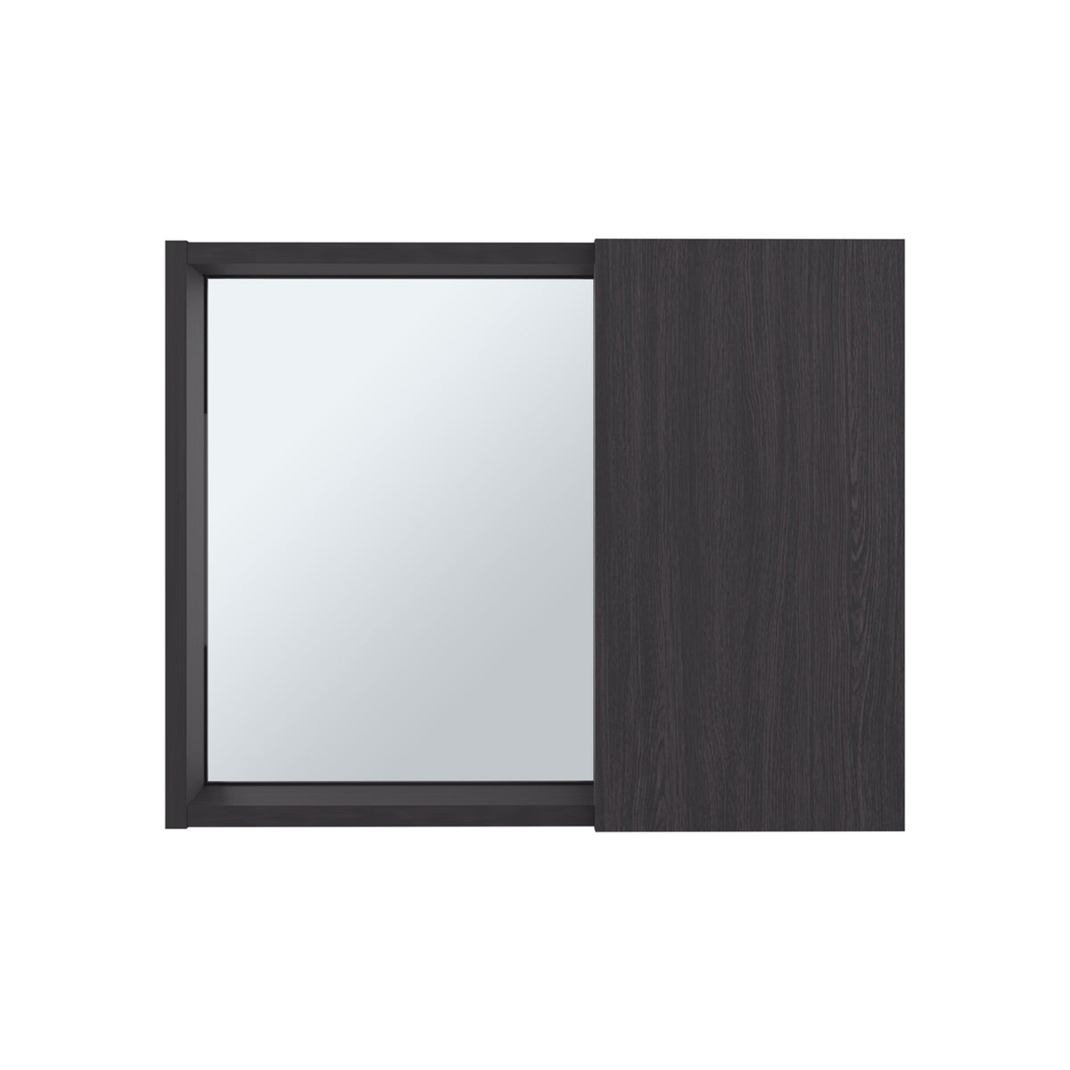 TUHOME CONCEPT Armario de baño de pared Alessi de 50 cm con espejo, wengué