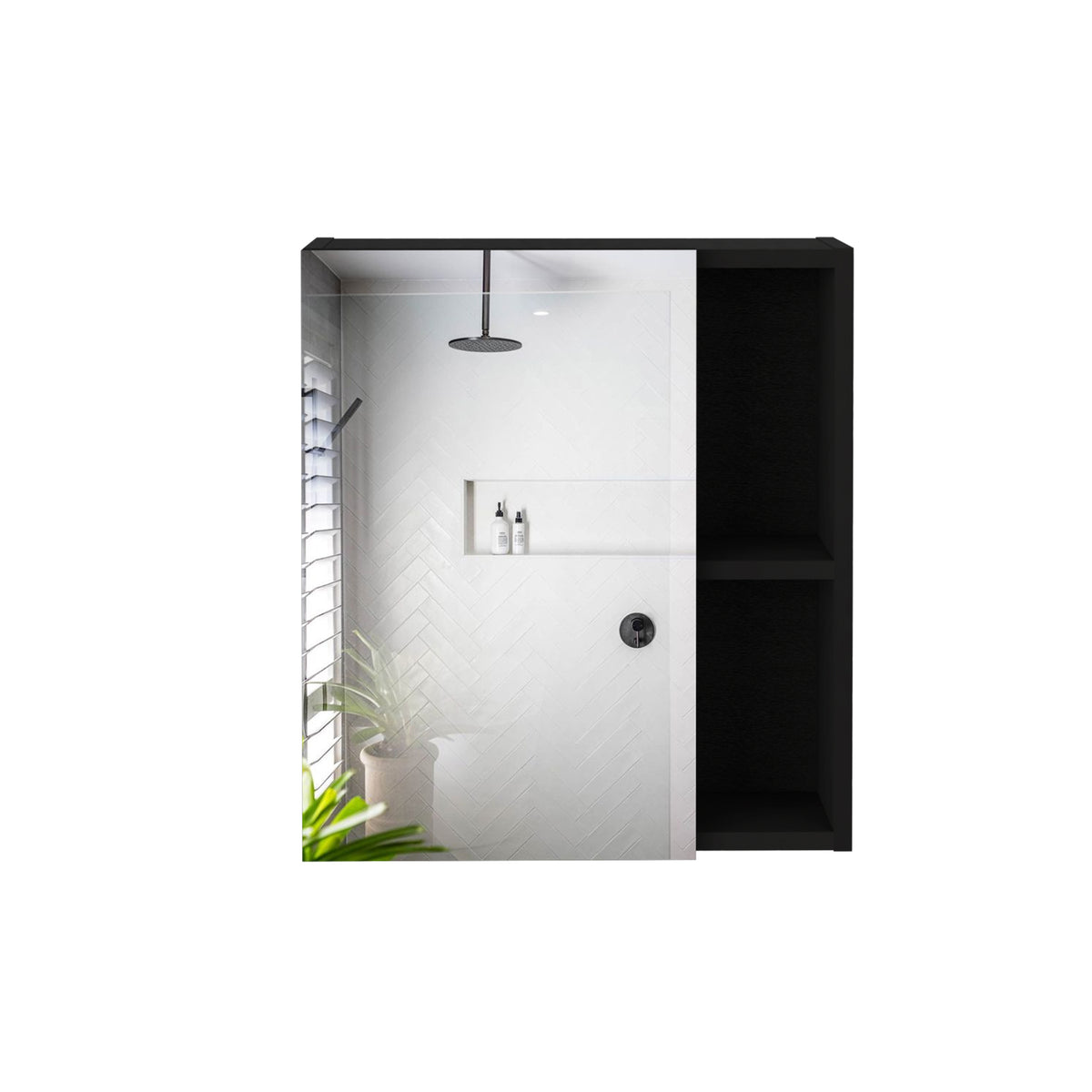 TUHOME CONCEPT Armario de baño de pared Labelle de 45 cm, wengué