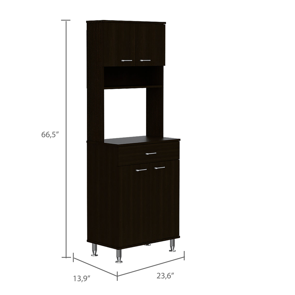 Despensa de cocina Della de 169 cm con 1 cajón