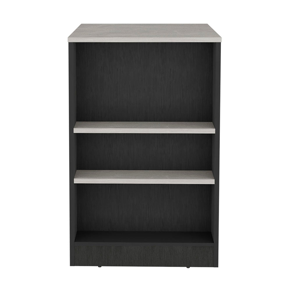 Isla de cocina Portree de 92 cm, wengué y blanco Ibiza, foto 3 – TUHOME