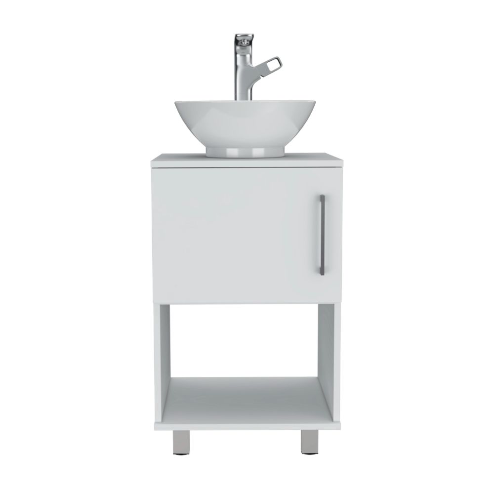 TUHOME CONCEPT Mueble de baño Gouda de 45 cm con lavabo, blanco