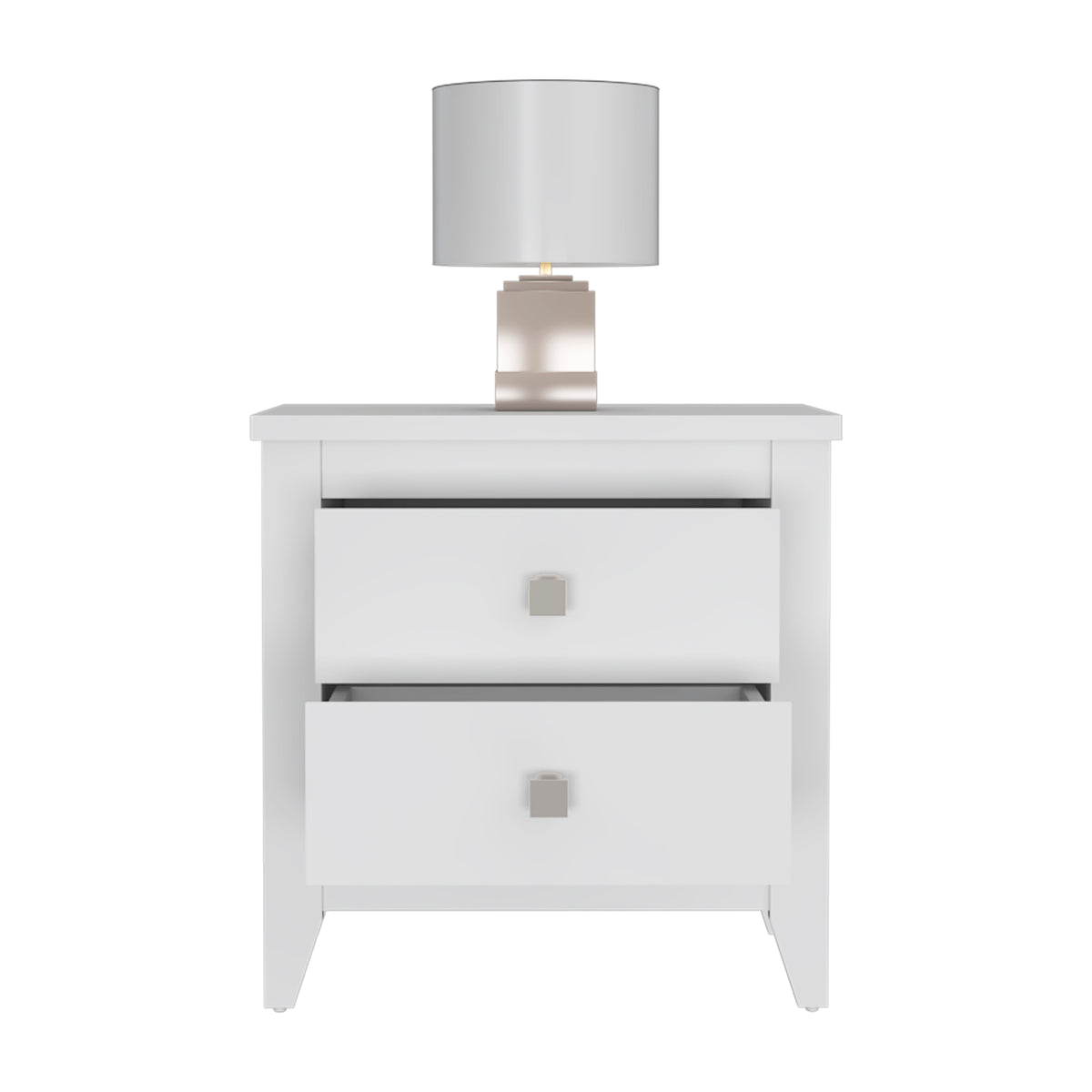 TUHOME CONCEPT Mesita de noche Amara de 60 cm, blanco