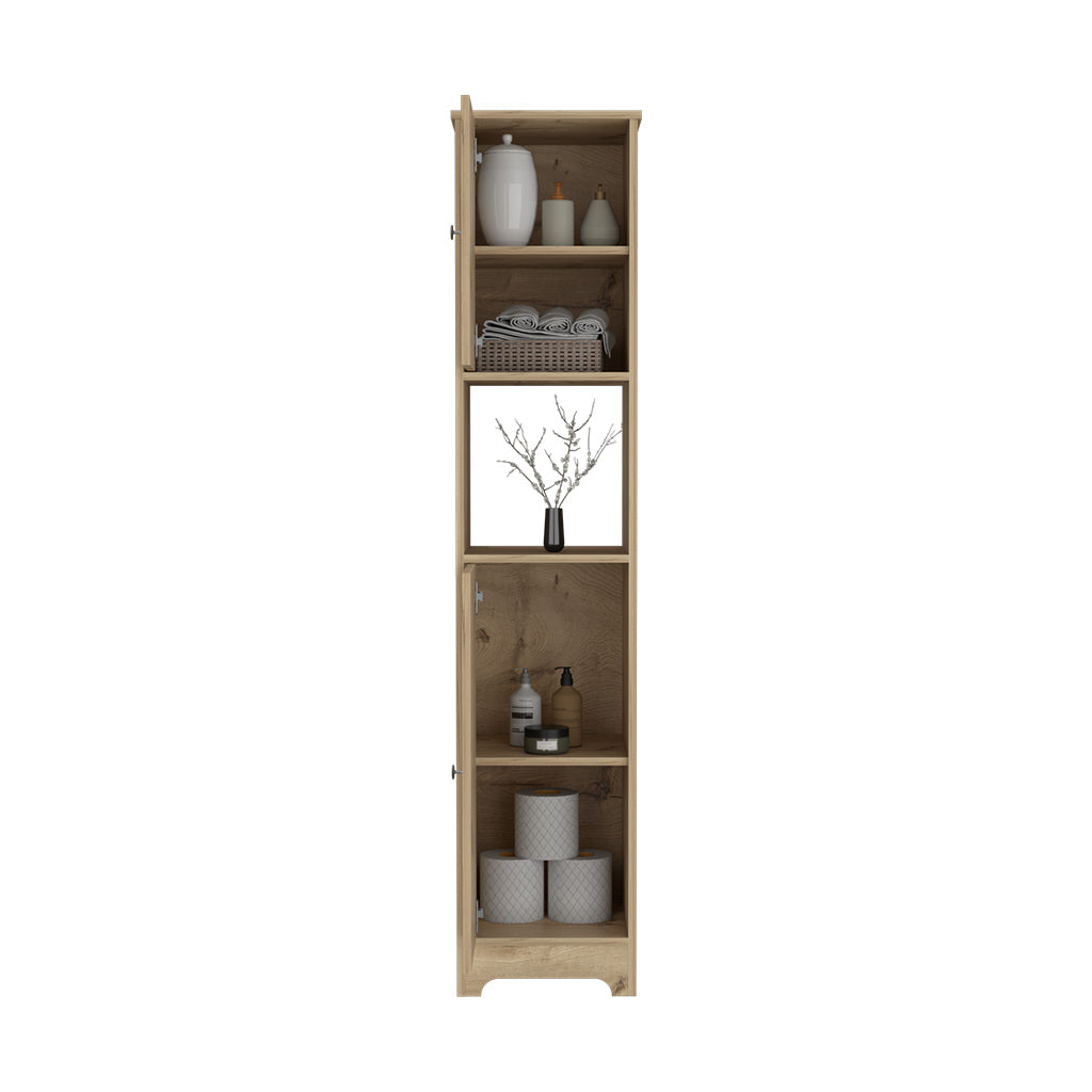 TUHOME CONCEPT Columna de baño Ibis de 172 cm con 2 puertas y 1 estante
