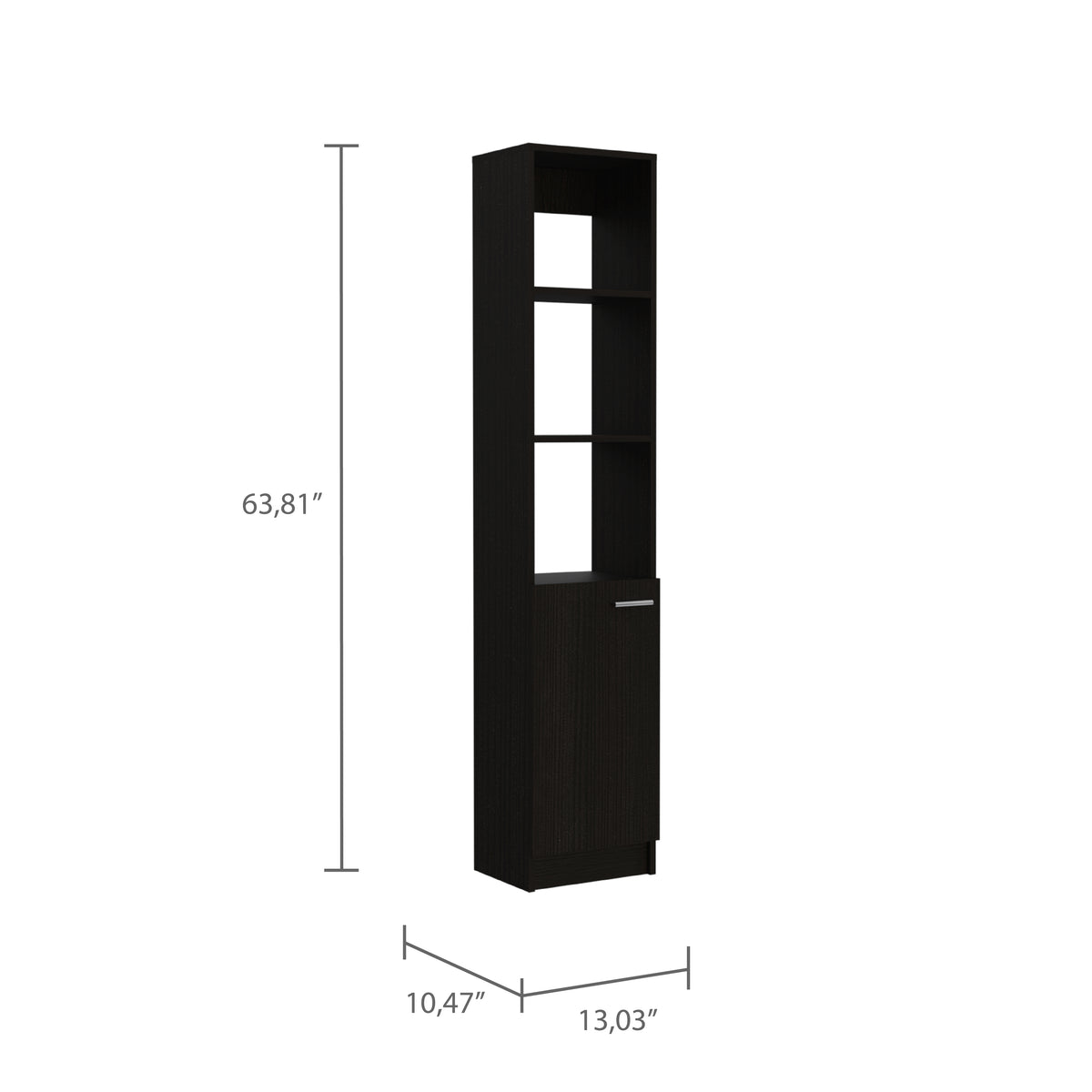 TUHOME CONCEPT Columna de baño Malaga de 162 cm, wengué
