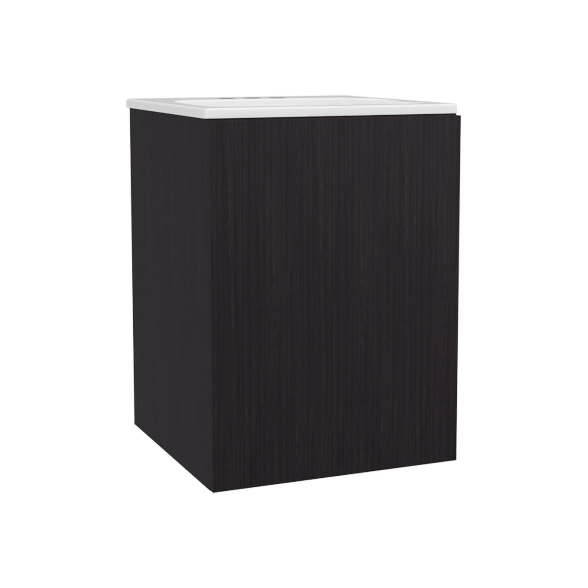 TUHOME CONCEPT Mueble de baño suspendido Colton de 45 cm con lavabo, wengué
