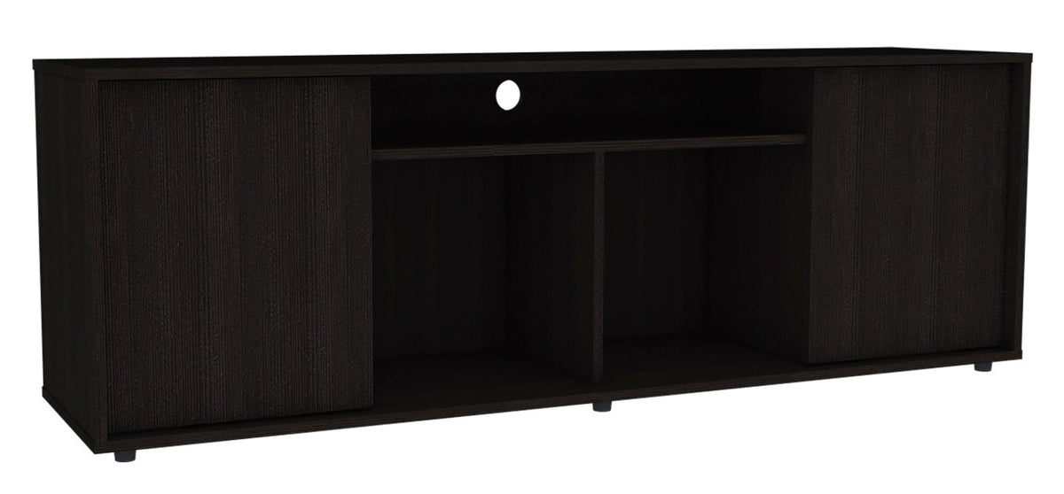 TUHOME CONCEPT Mueble de TV Prana de 150 cm con 2 puertas, wengué