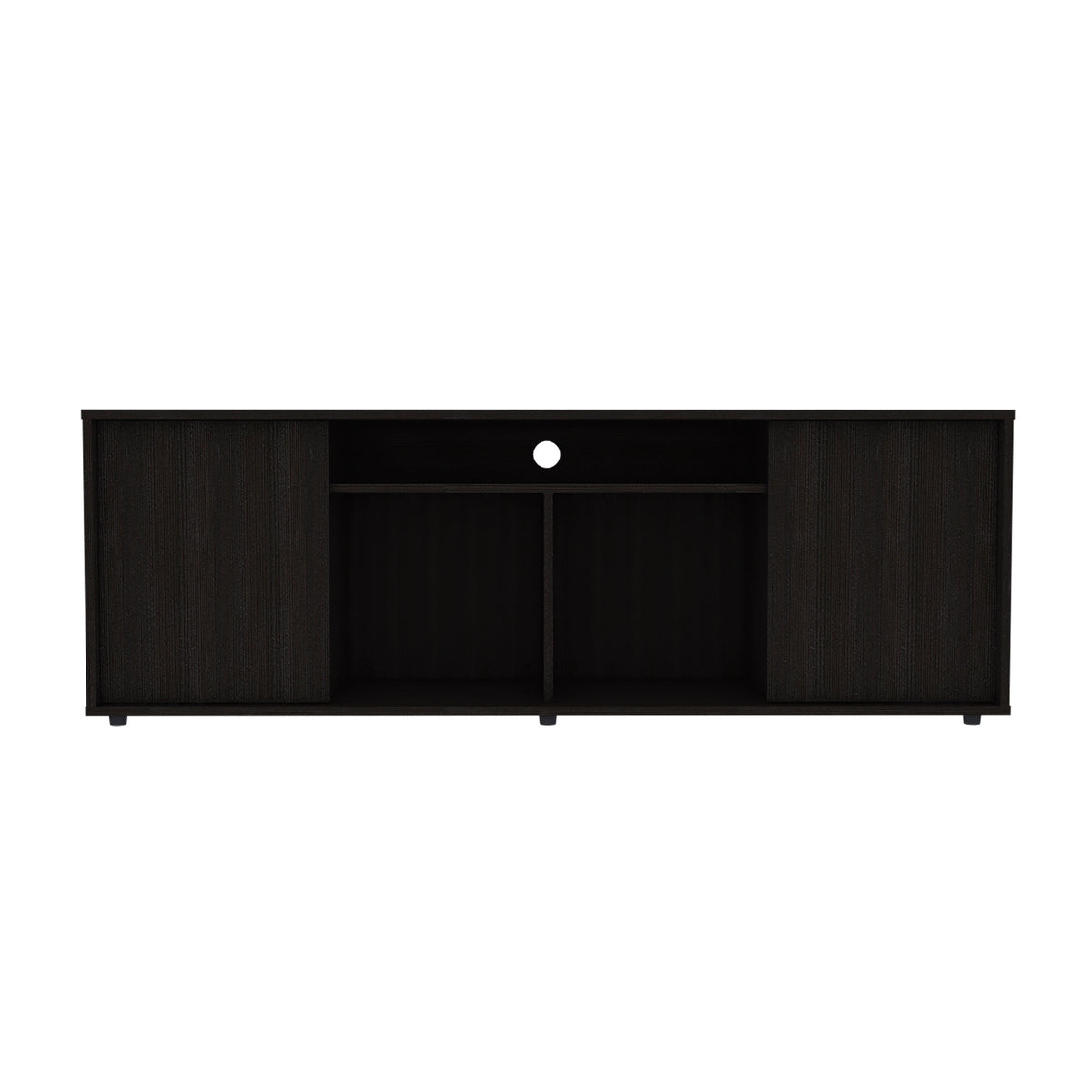 TUHOME CONCEPT Mueble de TV Prana de 150 cm con 2 puertas, wengué