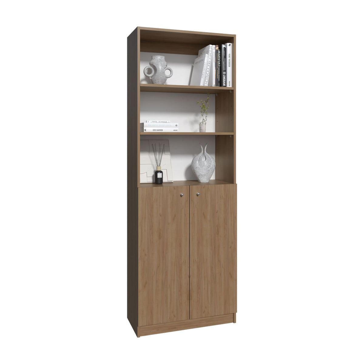 Librería Home de 181 cm con 2 puertas, fresno, foto 7 – TUHOME