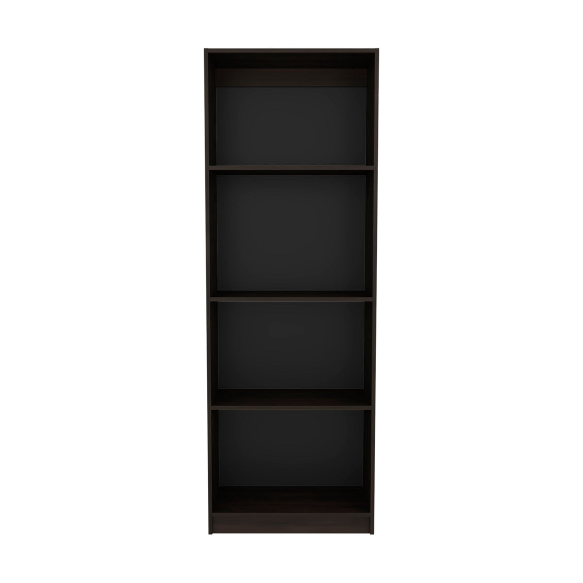 TUHOME CONCEPT Estantería alta abierta Home M1 de 181 cm con 4 huecos, nogal europeo
