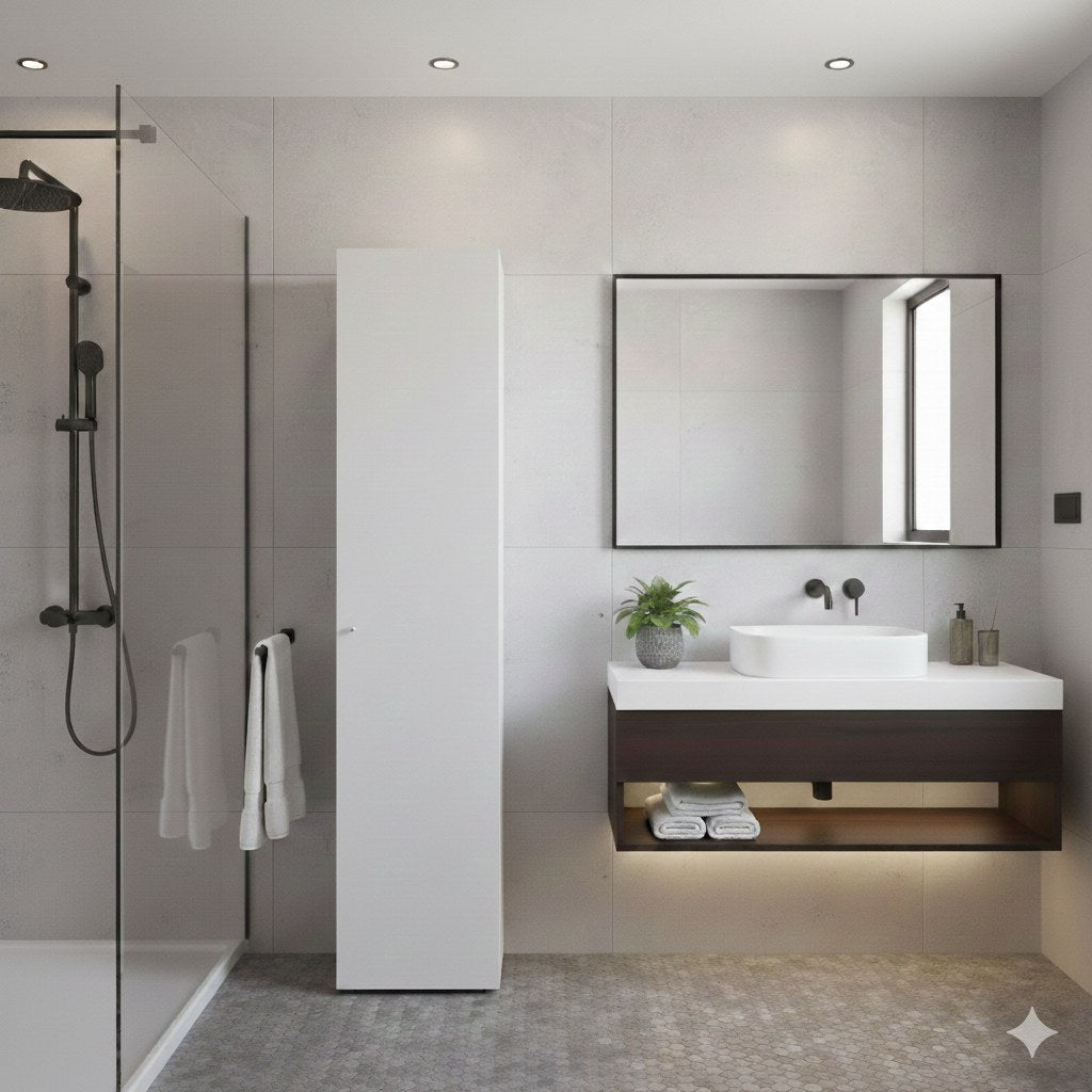 Armario Home Dreams M4 de 170 cm con 1 puerta, blanco