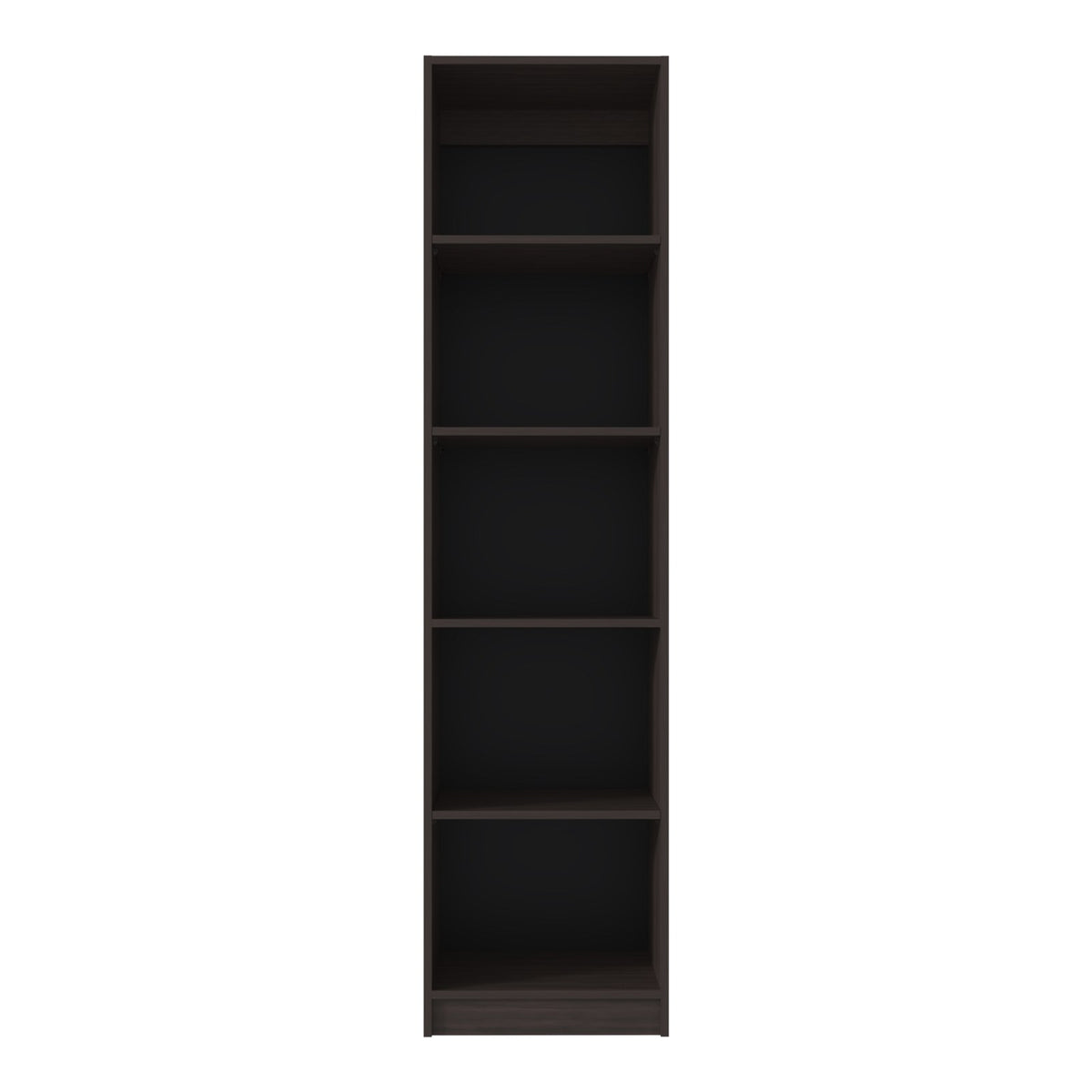 TUHOME CONCEPT Estantería alta abierta Home M2 de 181 cm con 5 huecos, nogal europeo