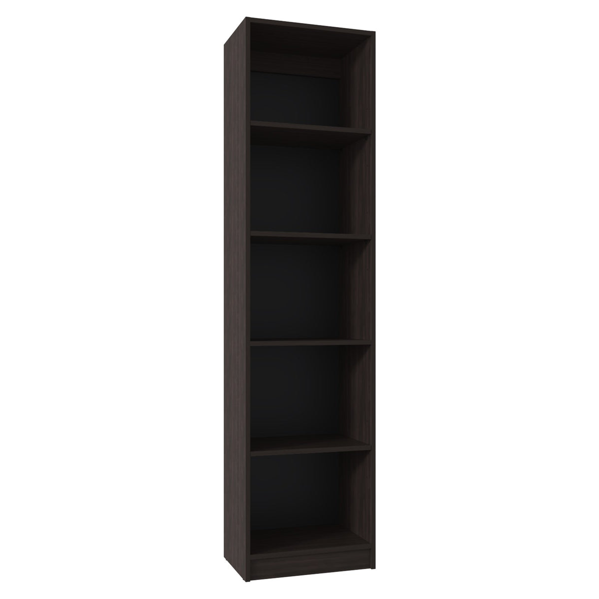 TUHOME CONCEPT Estantería alta abierta Home M2 de 181 cm con 5 huecos, nogal europeo