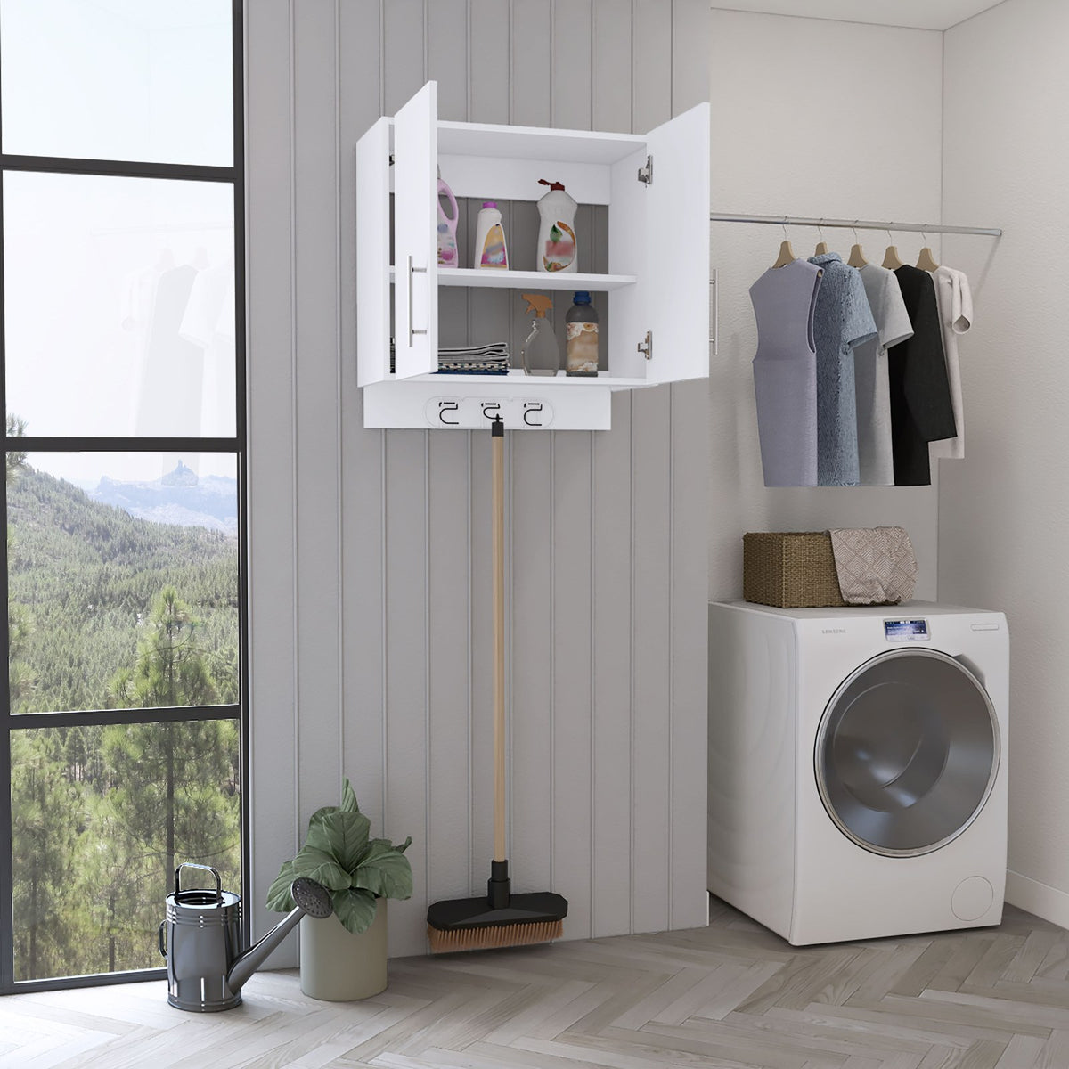 TUHOME CONCEPT Armario multiusos Kymo de 67 cm, blanco