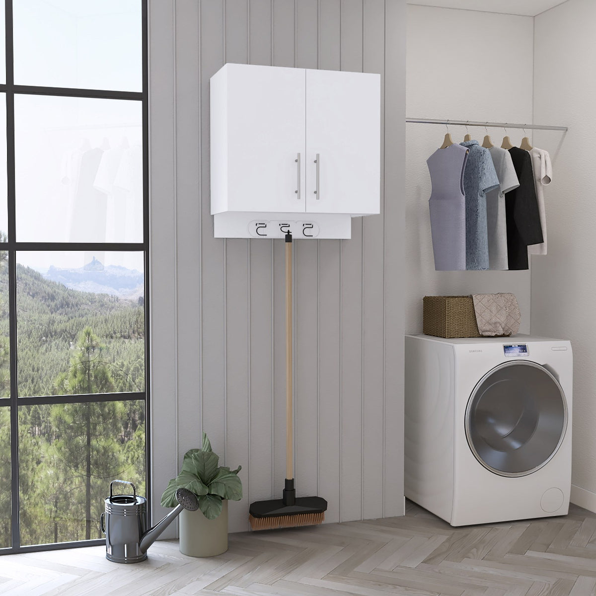 TUHOME CONCEPT Armario multiusos Kymo de 67 cm, blanco