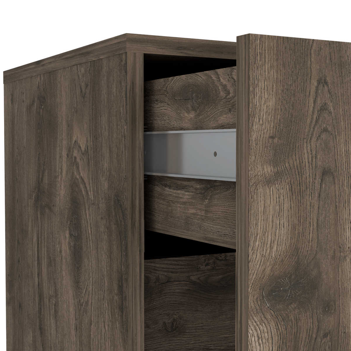 TUHOME CONCEPT Aparador Andorra de 80 cm, roble oscuro
