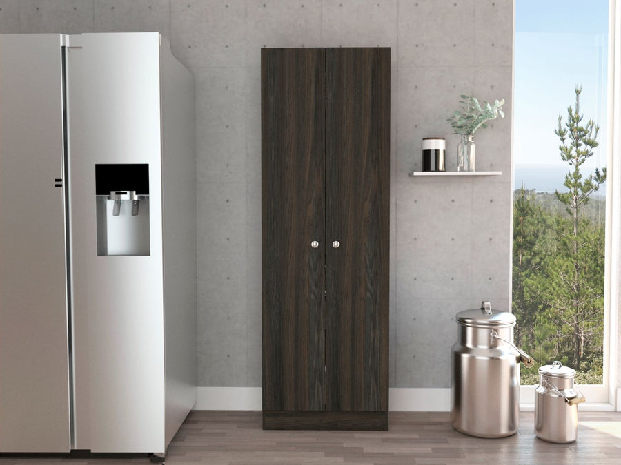 Armario multiusos de 181 cm, negro