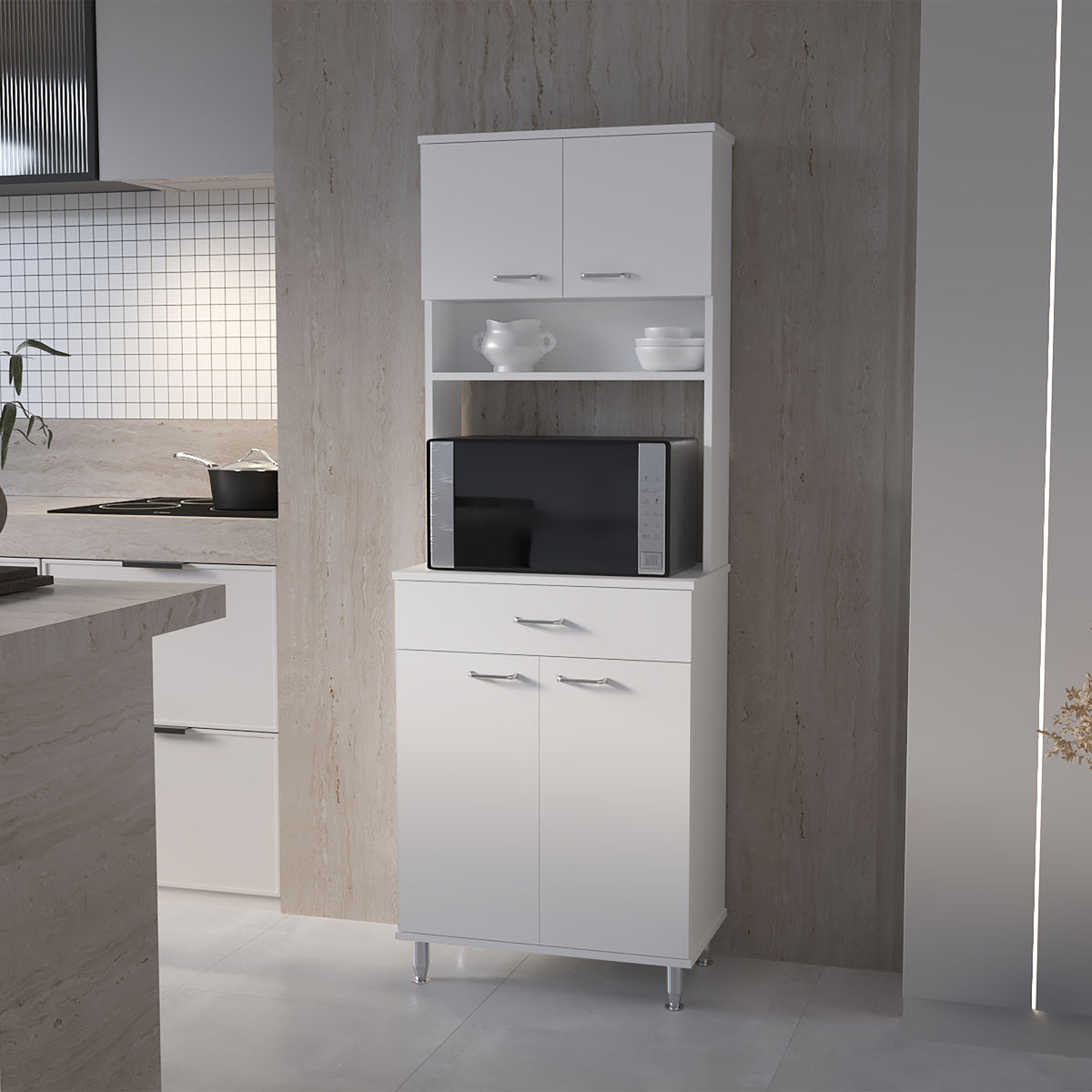 Despensa de cocina Della de 169 cm con 1 cajón