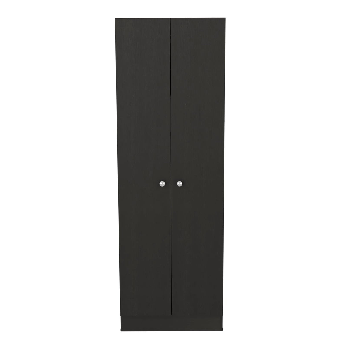 TUHOME CONCEPT Armario multiusos de 181 cm con 2 puertas y estantes, wengué