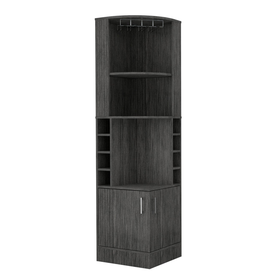 TUHOME CONCEPT Mueble bar esquinero Syrah de 181 cm, roble gris