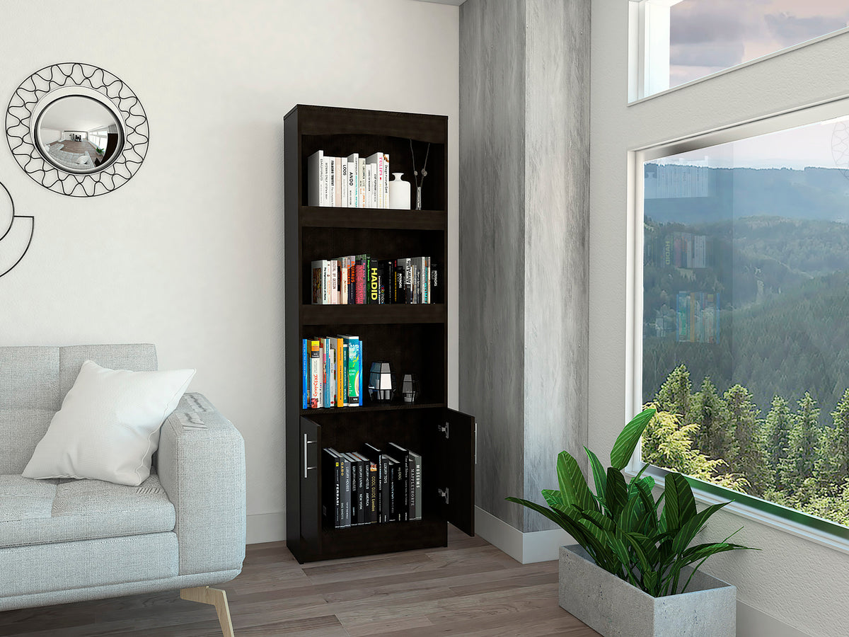 Librería Simma de 181 cm, wengué, foto 3 – TUHOME