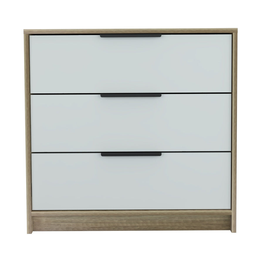 TUHOME CONCEPT Cómoda Kaia de 70 cm con 3 cajones, blanco