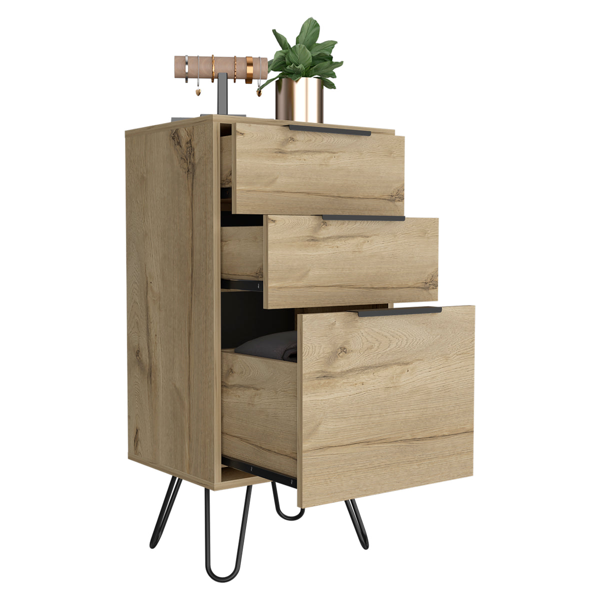 Cómoda Augusta de 45 cm, roble arena, foto 7 – TUHOME