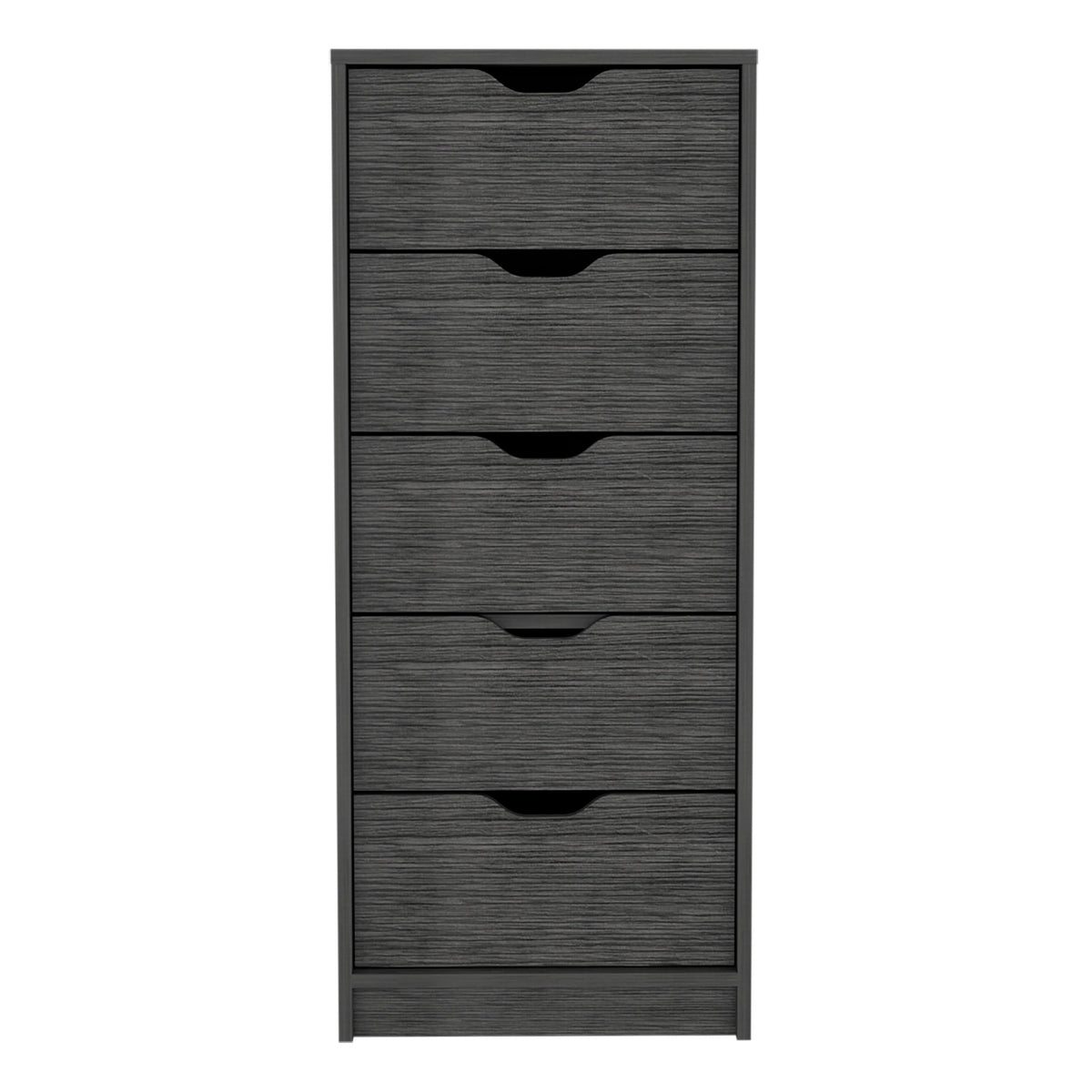 Cómoda Basilea Narrow de 45 cm, roble gris, foto 3 – TUHOME