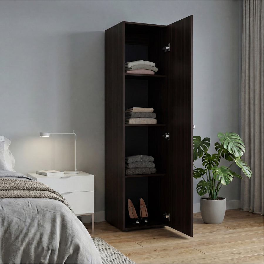 TUHOME CONCEPT Armario ropero Home Dreams M5 de 40 cm con 1 puerta y espejo