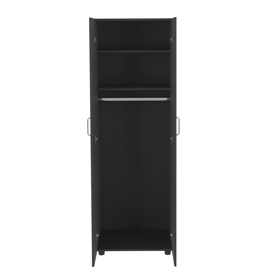 TUHOME CONCEPT Armario ropero Aurora de 180 cm, wengué