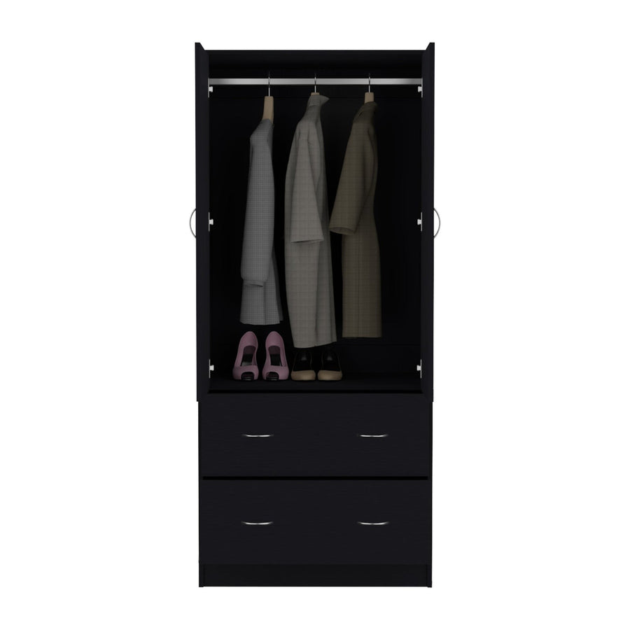 TUHOME CONCEPT Armario ropero Taly de 180 cm, wengué