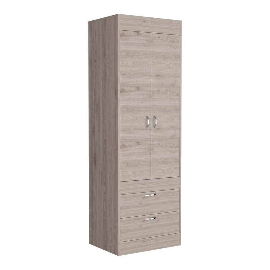 TUHOME CONCEPT Armario ropero Lisboa de 179 cm, gris ceniza