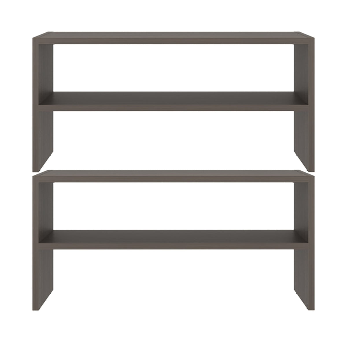 Conjunto zapatero Silpa de 4 niveles: 2 módulos apilables de 72 cm, milán