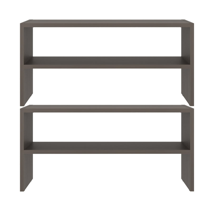 Conjunto zapatero Silpa de 4 niveles: 2 módulos apilables de 72 cm, milán
