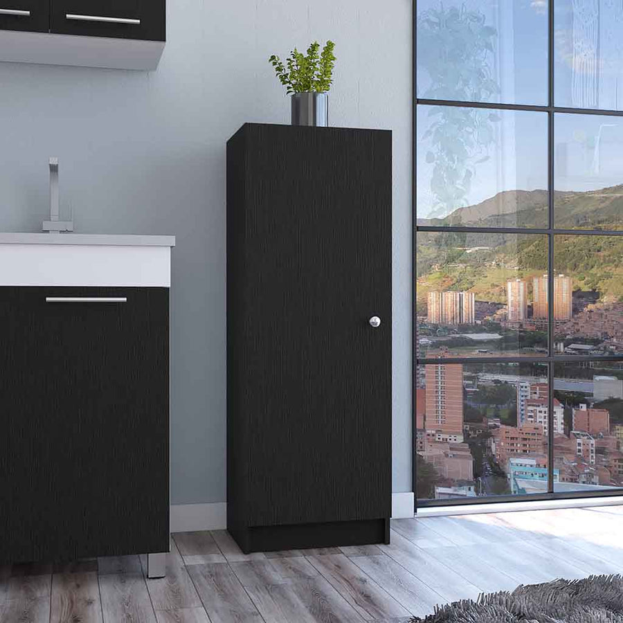 Armario multiusos Belleria de 120 cm, wengué