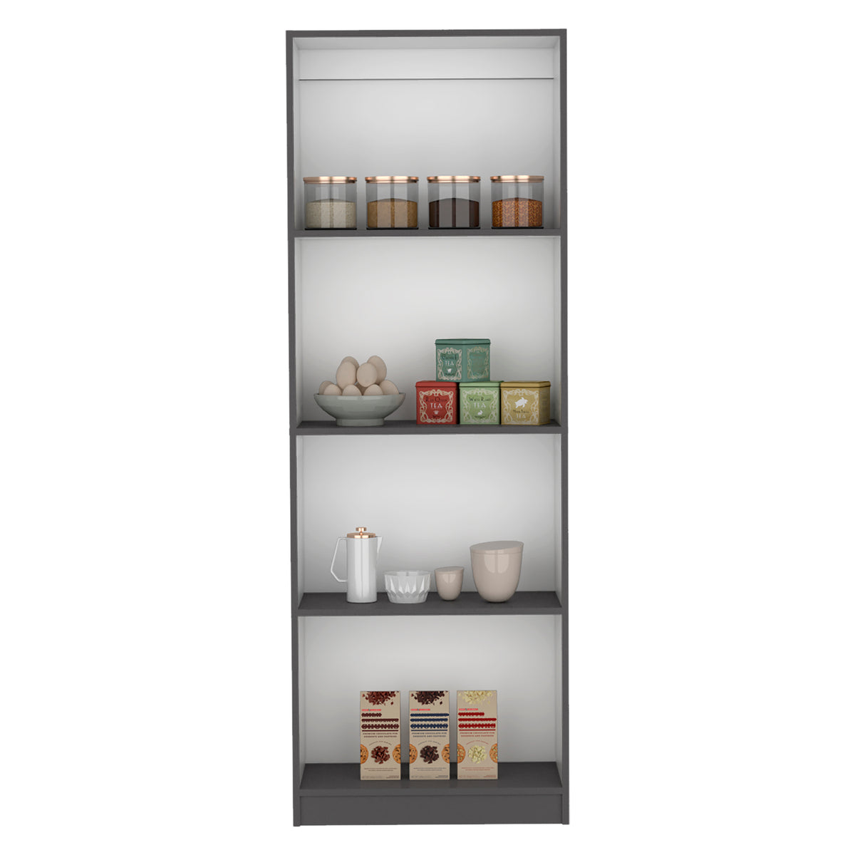 Librería Home de 181 cm con 4 huecos, abierto – TUHOME