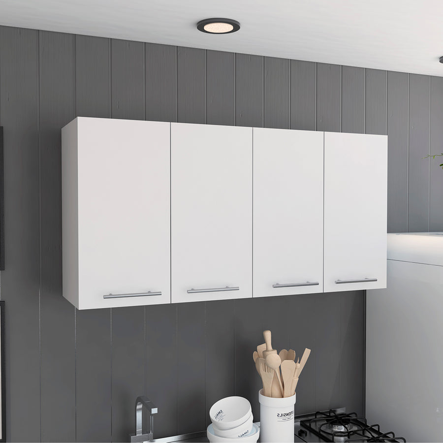 Mueble alto de cocina de 120 cm, blanco