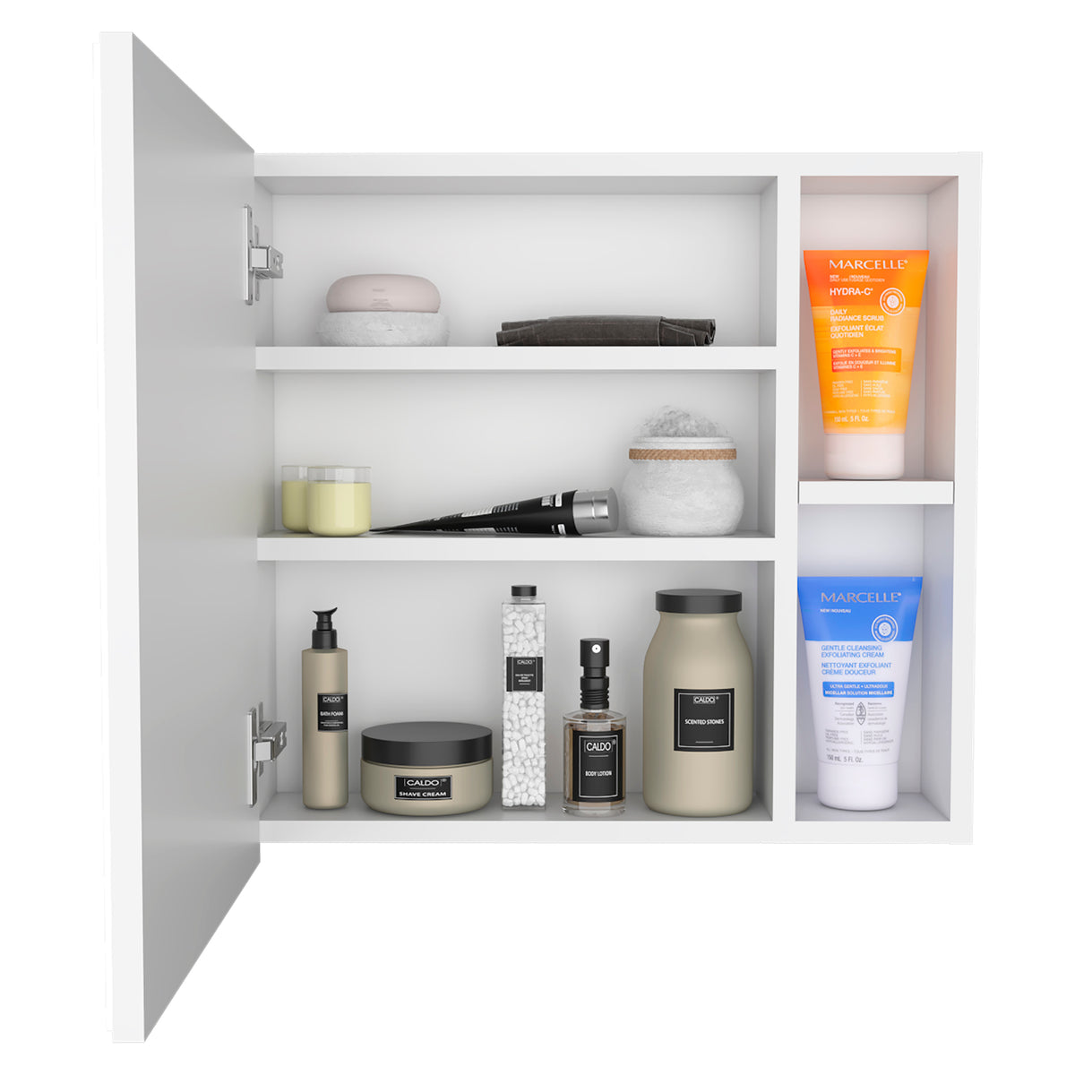 TUHOME CONCEPT Armario de baño de pared Oman de 50 cm, blanco