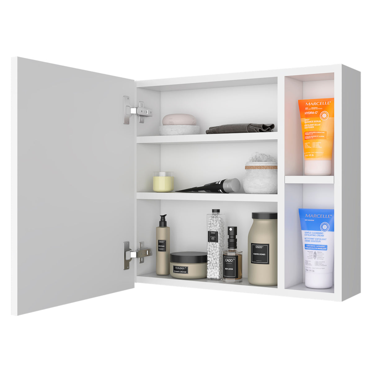 TUHOME CONCEPT Armario de baño de pared Oman de 50 cm, blanco