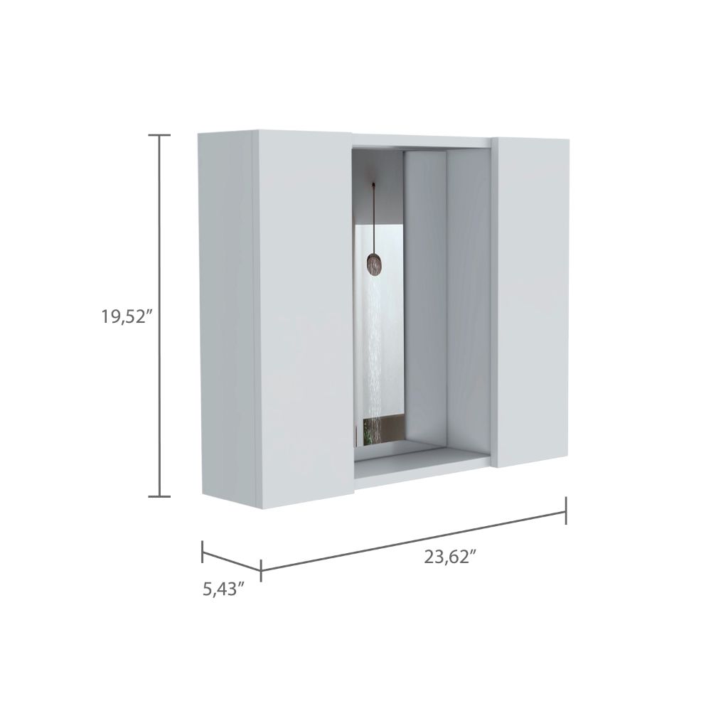 TUHOME CONCEPT Armario de baño de pared Artemisa de 60 cm, blanco
