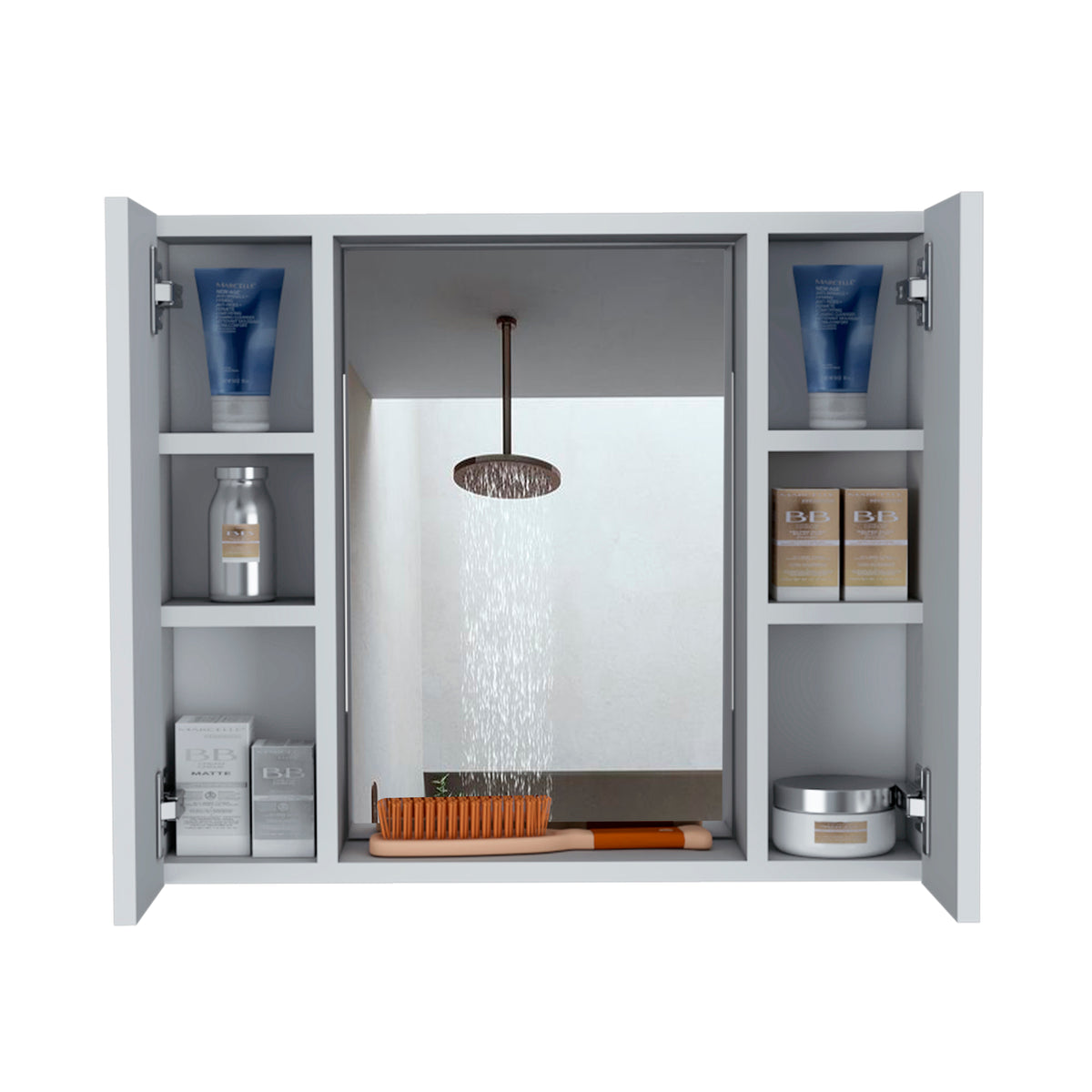 TUHOME CONCEPT Armario de baño de pared Artemisa de 60 cm, blanco