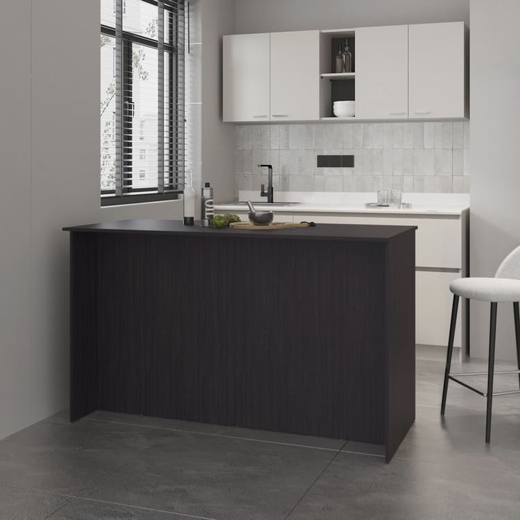 Isla de cocina Ginger de 150 cm, wengué