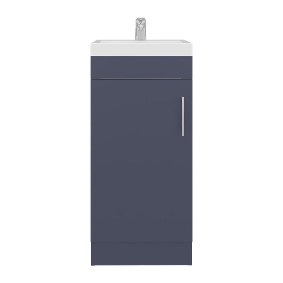 TUHOME CONCEPT Mueble de baño Madrid de 40 cm con lavabo y grifo, azul