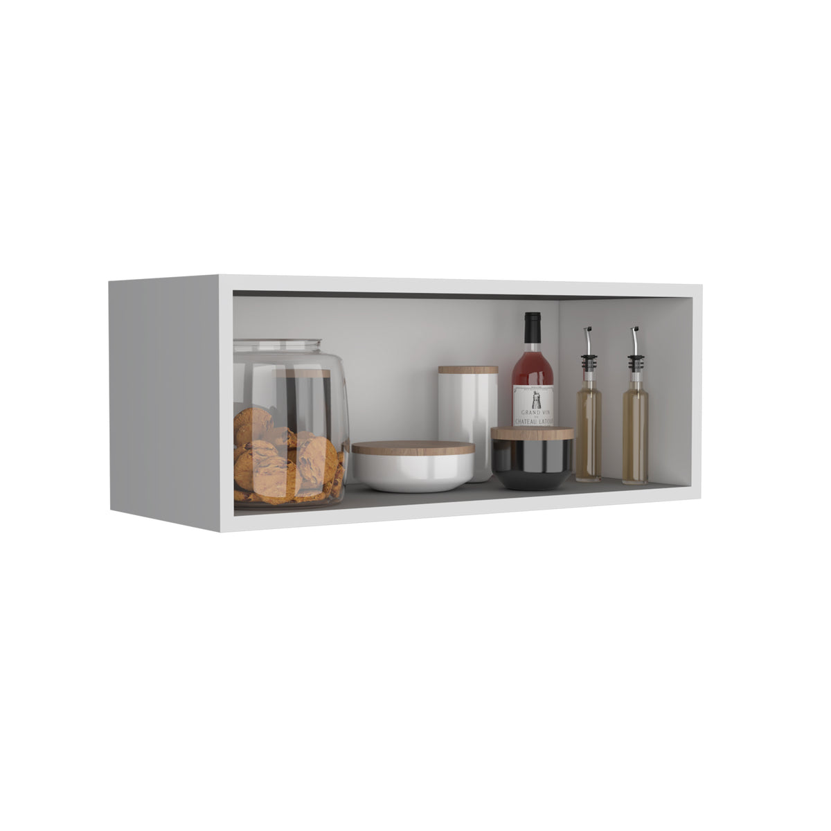 TUHOME Armario de pared Hard Rock 76 cm con hueco abierto